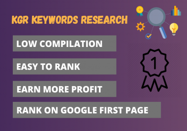 I will find KGR keywords for your website to rank on Google