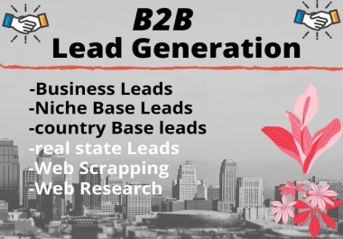 I Will provide B2B Leads & Targeted Leads