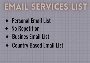 I will provide you 5000 appropriate targeted E-mail list