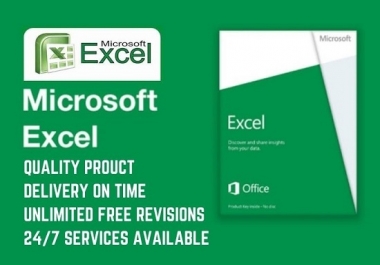 I will create excel spreadsheet,  formula,  graph in Microsoft office