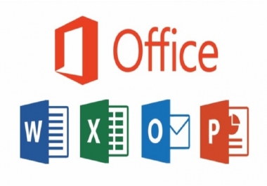 I will do Microsoft office,  excel,  word as your personal assistant
