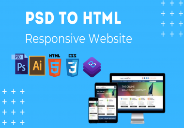 I will convert PSD to HTML5 fully responsive website
