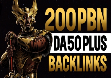 Build 200 DOFOLLOW PBN DA 50 Plus High Quality Homepage Backlinks