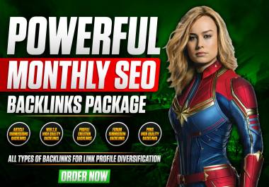 Powerful Monthly OFF PAGE SEO Backlinks Package