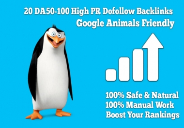 will create 20 DA90-100 High PR Dofollow Backlinks
