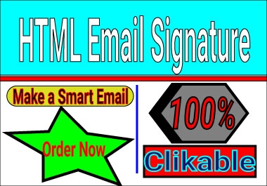 I create a smart & standard clickable email signature within a day or short time