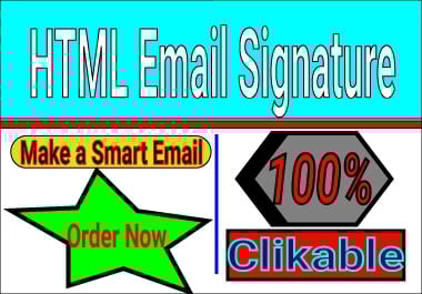I create a smart & standard clickable email signature within a day or short time