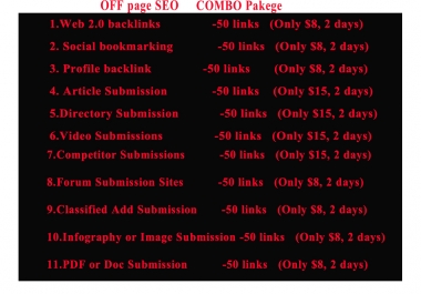 I will do high authority backlinks for off page seo