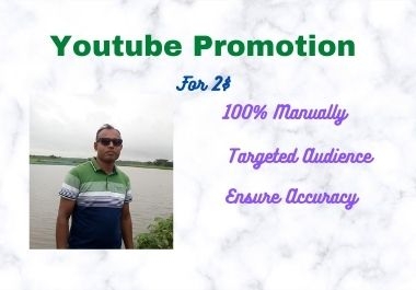 I will provide you with youtube promotion