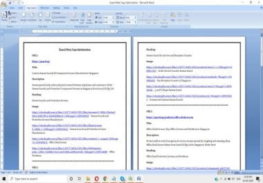 on-page SEO meta tags,  title,  description and H1 tags writing service exclusive in SEOclerks
