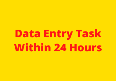 Data Entry work or Excel Data entry