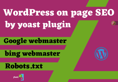 I will provide wordpress on page SEO service using yoast plugin
