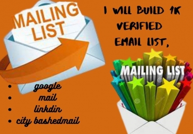 I will collect niche targeted email list for email marketing