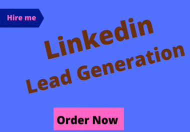I will provide b2b linkedin lead generation