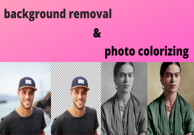 Background removal or/ and photo colorizing