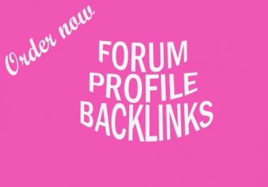Create 500 High Quality Forum profiles backlinks for Your Site
