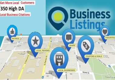 I will do 350 local citation,  google business listing,  maps listing