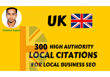 I will create UK top local citations listing for local SEO