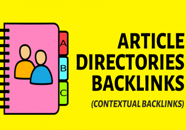 Create 100+ Article Directory Submission backlinks -Top Google Ranking