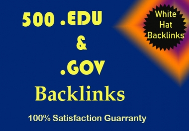 Create 500. EDU. GOV Safe SEO Dofollow Backlinks From Authority Site