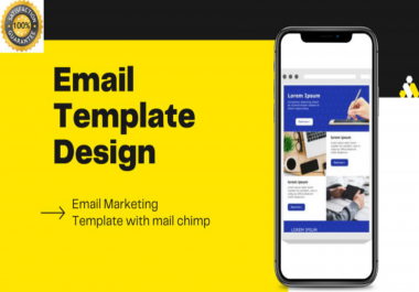 I will design creative responsive email template for you