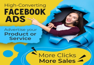I will run high converting Facebook Ads Campaign to increase your sales