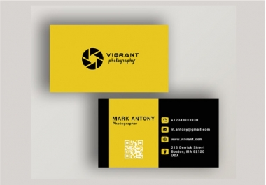 I will create unique minimalist business card