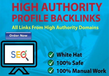 I will do manually create 70 high authority SEO profile backlinks for website