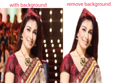 I will cut out and remove background professionally.