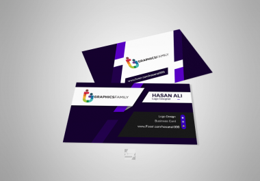 I will design a unique for your brand business card with two concepts