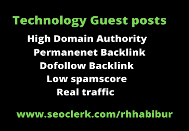 High quality technology guest post on high authority technology blog, permanent dofollow backlinks