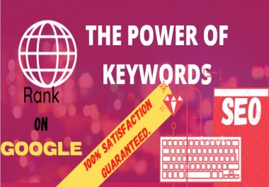 I Will Do SEO High Volume Keyword Research And Competitor Analysis