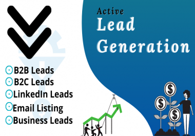 I will do b2b lead generation and web researches