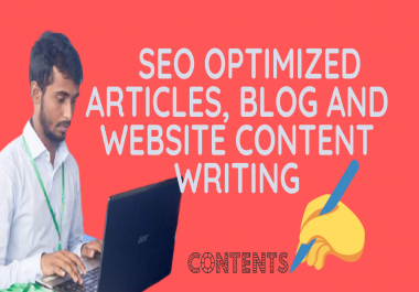 I will write SEO friendly content and article for website or any others