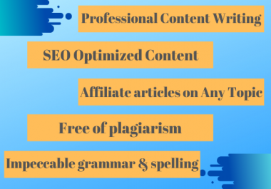 Get 500 word Powerful Professional On Page SEO Friendly Content and Articles for Google ranking