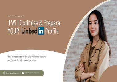 I will create a Professional linkedIn profile for you