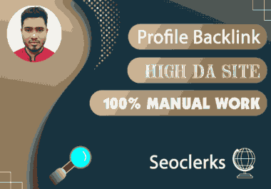 I will create 50+ High quality dofollow SEO profile backlinks on high authority websites
