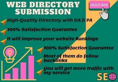 I will do 100 directory backlink to rank your website