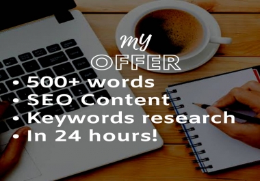 I will write your website seo contents in 24hours