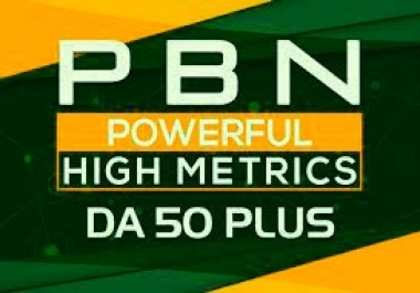 Build 20 High DA50+ Home Page PBN Backlinks - Dofollow Quality Links