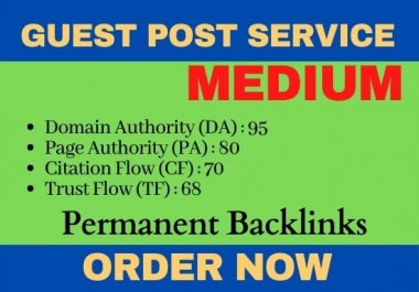 Medium Guest post for ranking domain