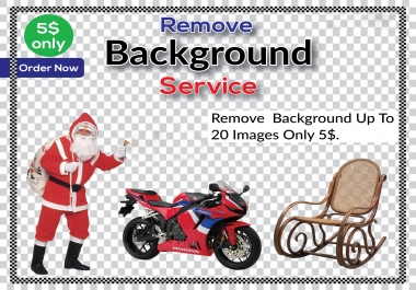 I will do background remove 20 images in less than 24 hours