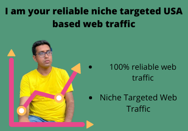 I am your reliable niche targeted USA based web traffic