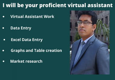 I will be your proficient virtual assistant for any kind of task.