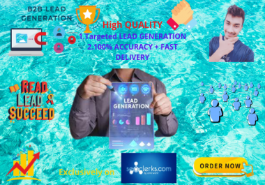 I will create targeted b2b lead generation and making network for you