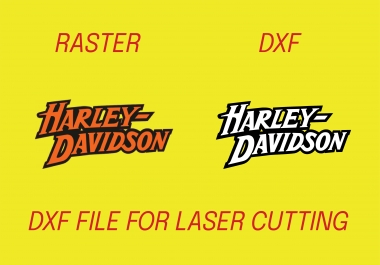 I will convert file into dxf for laser cutting