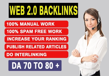 I will build web 2 0 backlinks manually