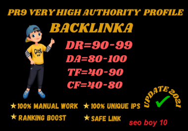 I will create a total of 40 special backlinks for your website rank DA 20 and 20 DR