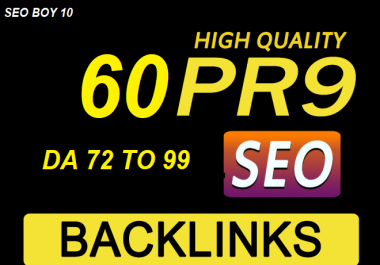 I will make 60 high authoriy DA pr9 white hat seo profile backlinks