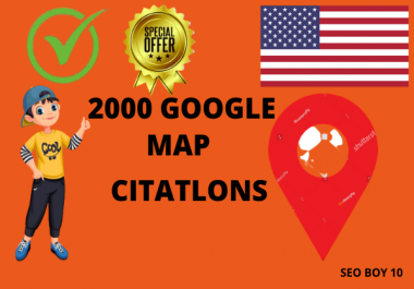 I will create 2000 local google map point citations